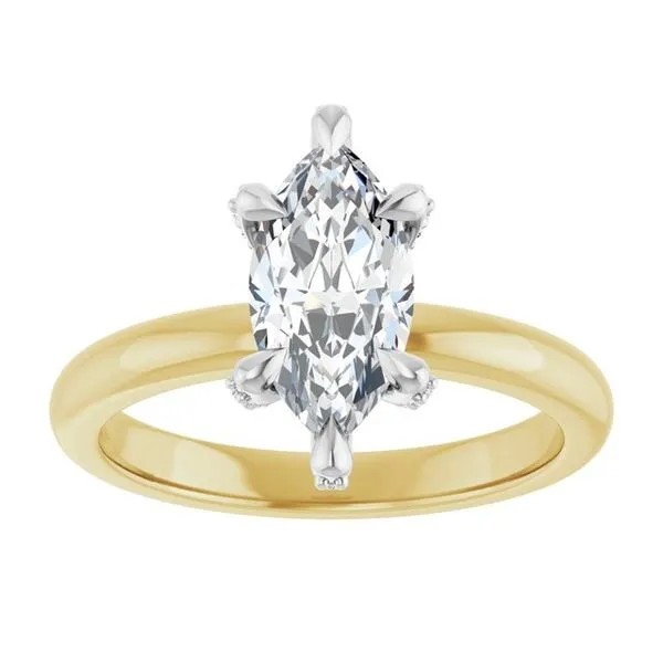Claw-Prong Accented Engagement Ring Image 3 Arezzo Jewelers Elmwood Park, IL
