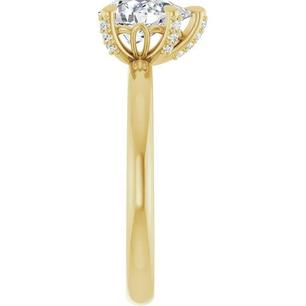 Claw-Prong Accented Engagement Ring Image 4 Rox Atlanta Jewelers Decatur, GA