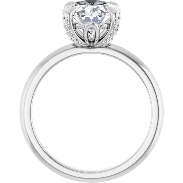 Claw-Prong Accented Engagement Ring Image 2 Virtus Collective Newport Beach , CA