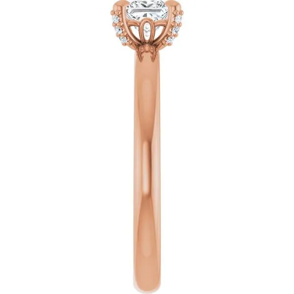 Claw-Prong Accented Engagement Ring Image 4 Austin's Fine Diamonds & Jewelry Lyndhurst, NJ