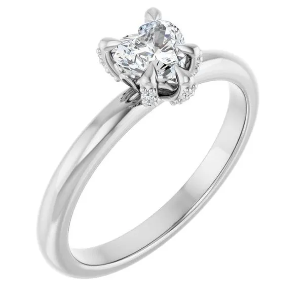 Claw-Prong Accented Engagement Ring Northwood Jewelers Northwood, OH