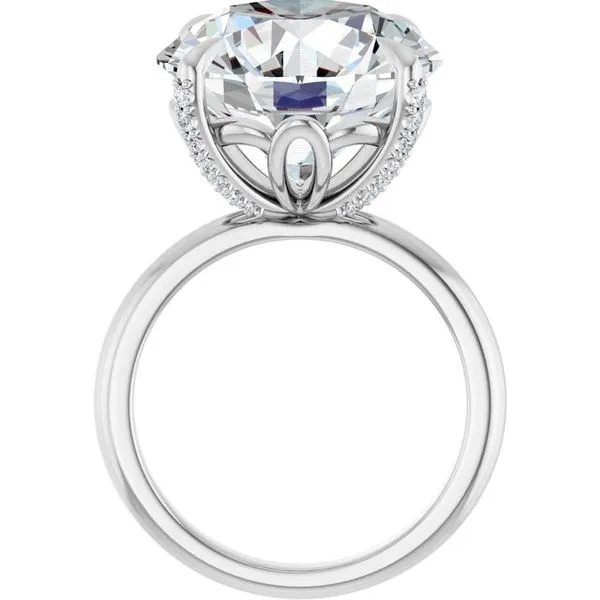 Claw-Prong Accented Engagement Ring Image 2 Paul James Jewelers Angels Camp, CA