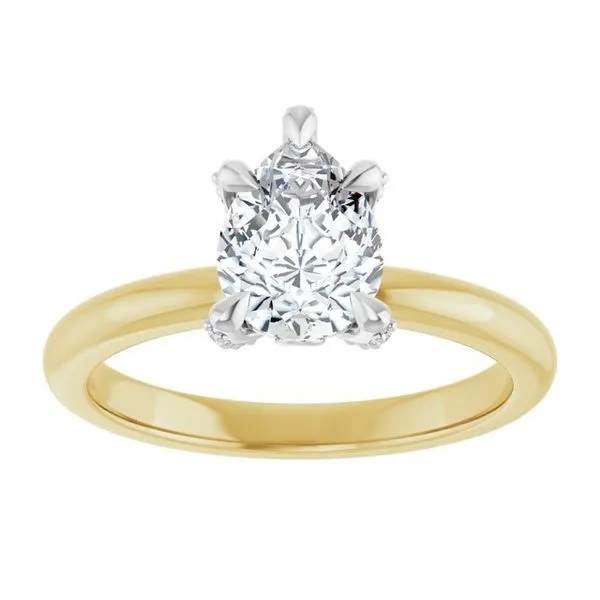 Claw-Prong Accented Engagement Ring Image 3 Don's Jewelry & Design Washington, IA