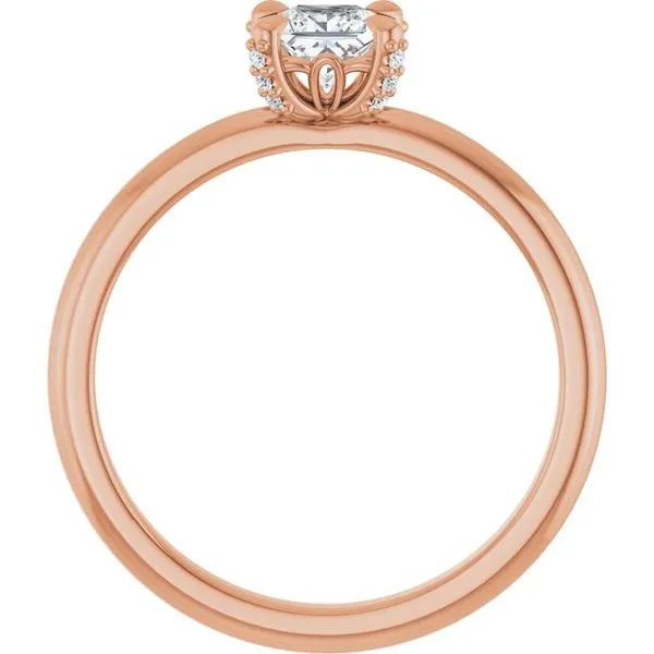Claw-Prong Accented Engagement Ring Image 2 Stuart Benjamin & Co. Jewelry Designs San Diego, CA