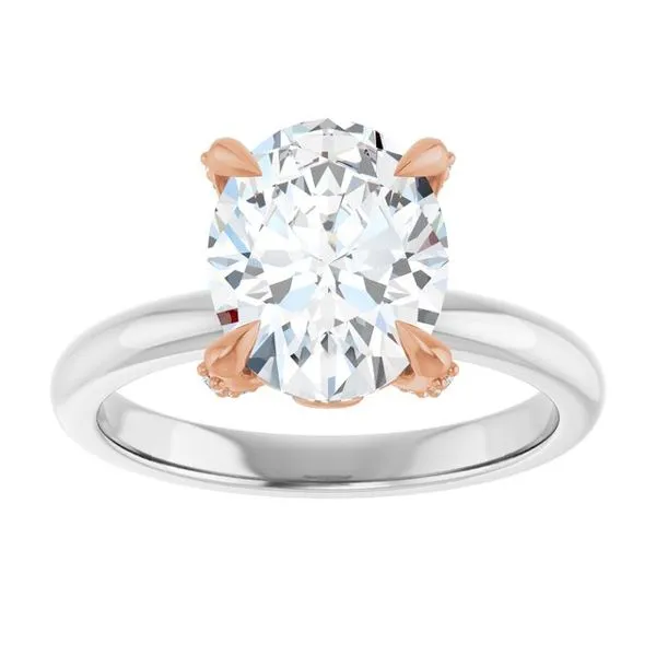 Claw-Prong Accented Engagement Ring Image 3 Paul James Jewelers Angels Camp, CA