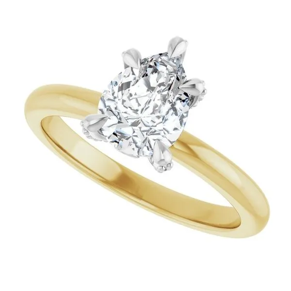 Claw-Prong Accented Engagement Ring Image 5 Jimmy Smith Jewelers Decatur, AL
