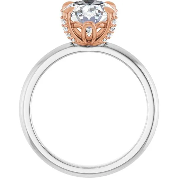 Claw-Prong Accented Engagement Ring Image 2 Clater Jewelers Louisville, KY