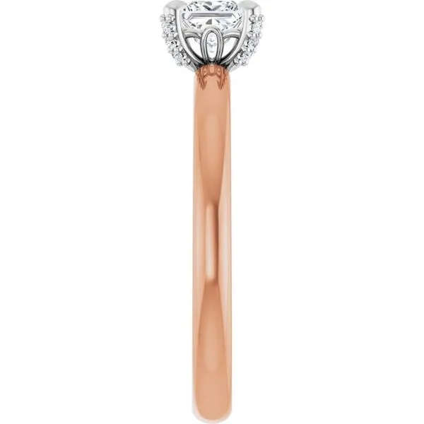 Claw-Prong Accented Engagement Ring Image 4 J. West Jewelers Round Rock, TX