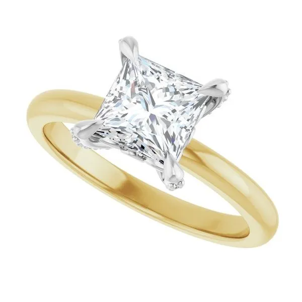Claw-Prong Accented Engagement Ring Image 5 Futer Bros Jewelers York, PA