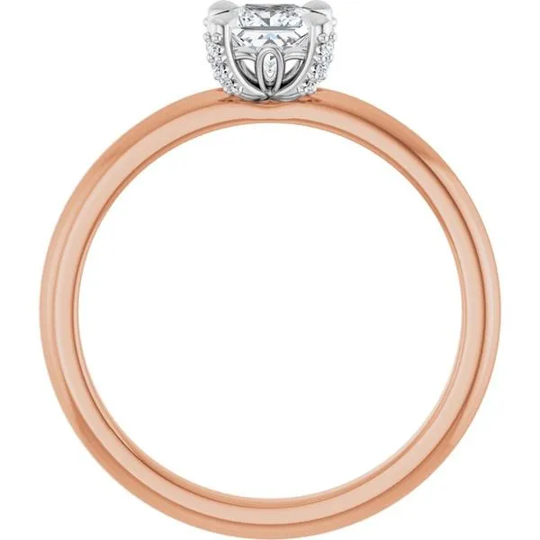 Claw-Prong Accented Engagement Ring Image 2 Austin's Fine Diamonds & Jewelry Lyndhurst, NJ