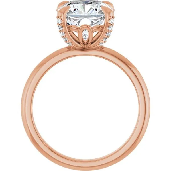 Claw-Prong Accented Engagement Ring Image 2 Morin Jewelers Southbridge, MA