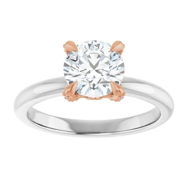 Claw-Prong Accented Engagement Ring Image 3 Don's Jewelry & Design Washington, IA