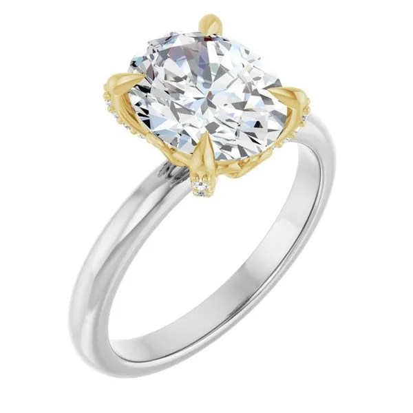 Claw-Prong Accented Engagement Ring Stuart Benjamin & Co. Jewelry Designs San Diego, CA