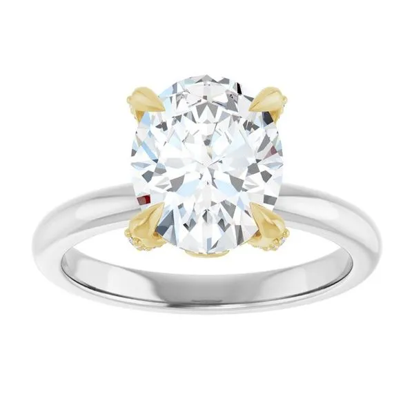 Claw-Prong Accented Engagement Ring Image 3 Vulcan's Forge LLC KANSAS CITY, MO