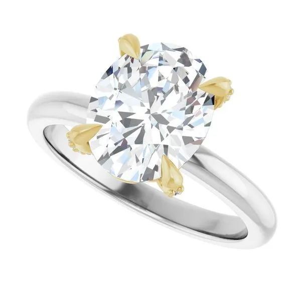 Claw-Prong Accented Engagement Ring Image 5 Shipley's Fine Jewelry Hampstead, MD
