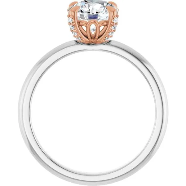 Claw-Prong Accented Engagement Ring Image 2 Mark Jewellers La Crosse, WI