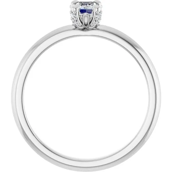 Claw-Prong Accented Engagement Ring Image 2 Stuart Benjamin & Co. Jewelry Designs San Diego, CA