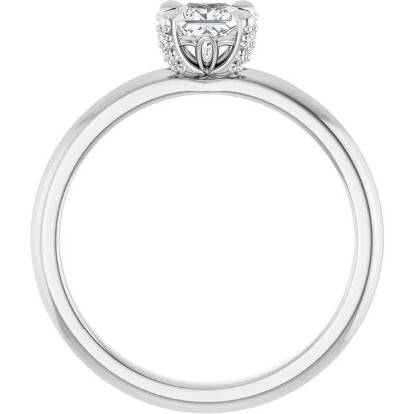Claw-Prong Accented Engagement Ring Image 2 Paul James Jewelers Angels Camp, CA