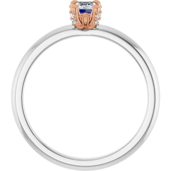 Claw-Prong Accented Engagement Ring Image 2 Raleigh Diamond Fine Jewelry Raleigh, NC