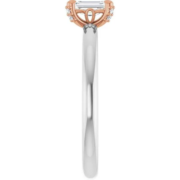 Claw-Prong Accented Engagement Ring Image 4 J. Thomas Jewelers Rochester Hills, MI