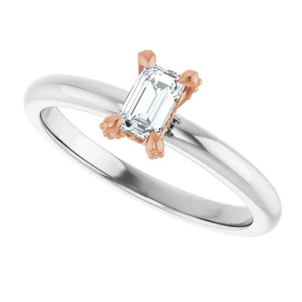 Claw-Prong Accented Engagement Ring Image 5 J. Thomas Jewelers Rochester Hills, MI