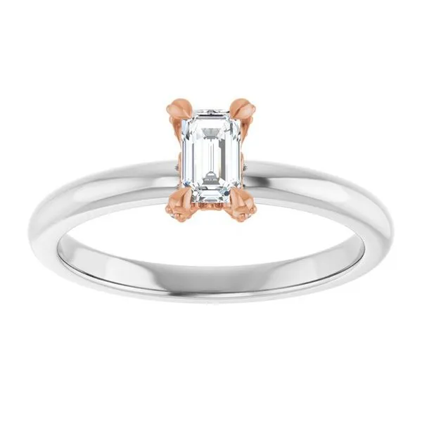 Claw-Prong Accented Engagement Ring Image 3 Mark Jewellers La Crosse, WI