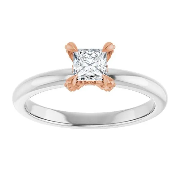 Claw-Prong Accented Engagement Ring Image 3 Paul James Jewelers Angels Camp, CA