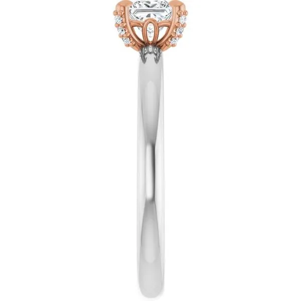 Claw-Prong Accented Engagement Ring Image 4 Natale Jewelers Sewell, NJ