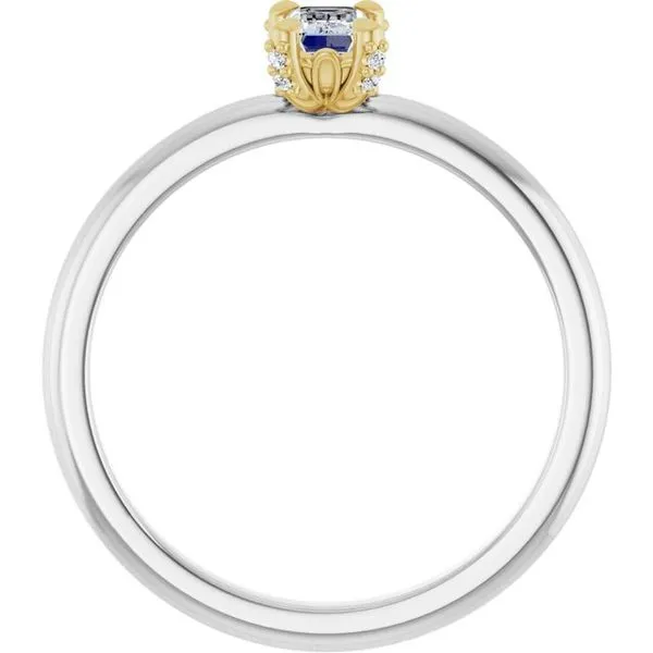 Claw-Prong Accented Engagement Ring Image 2 Jimmy Smith Jewelers Decatur, AL