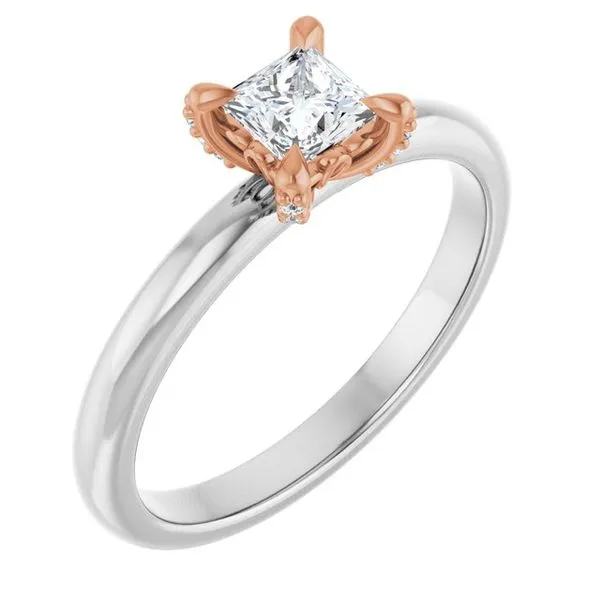 Claw-Prong Accented Engagement Ring Banks Jewelers Burnsville, NC