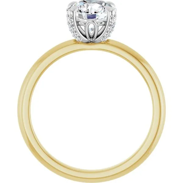 Claw-Prong Accented Engagement Ring Image 2 Raleigh Diamond Fine Jewelry Raleigh, NC