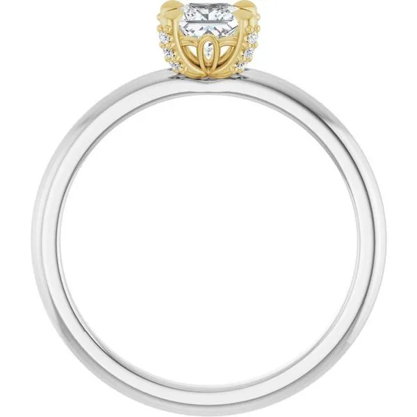 Claw-Prong Accented Engagement Ring Image 2 Austin's Fine Diamonds & Jewelry Lyndhurst, NJ