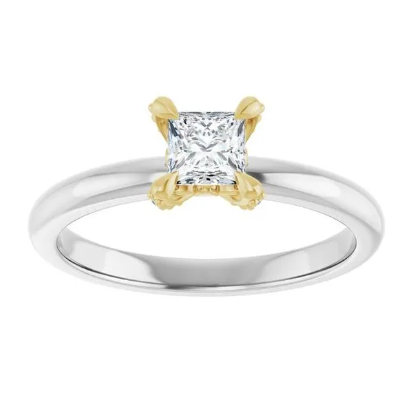 Claw-Prong Accented Engagement Ring Image 3 Shipley's Fine Jewelry Hampstead, MD