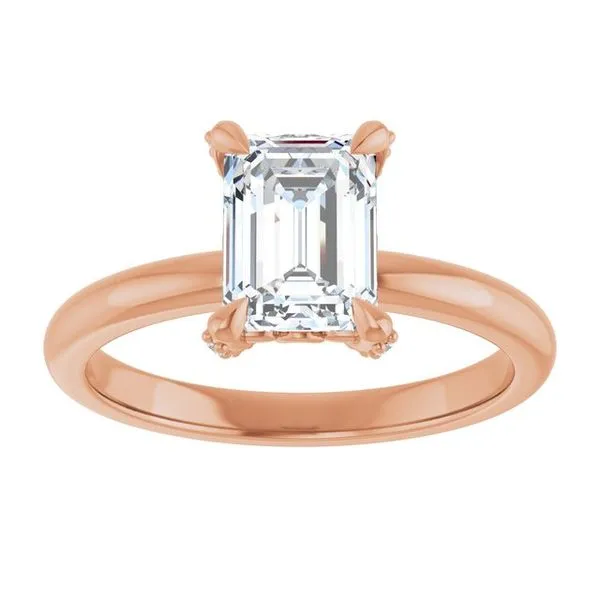 Claw-Prong Accented Engagement Ring Image 3 Arezzo Jewelers Elmwood Park, IL