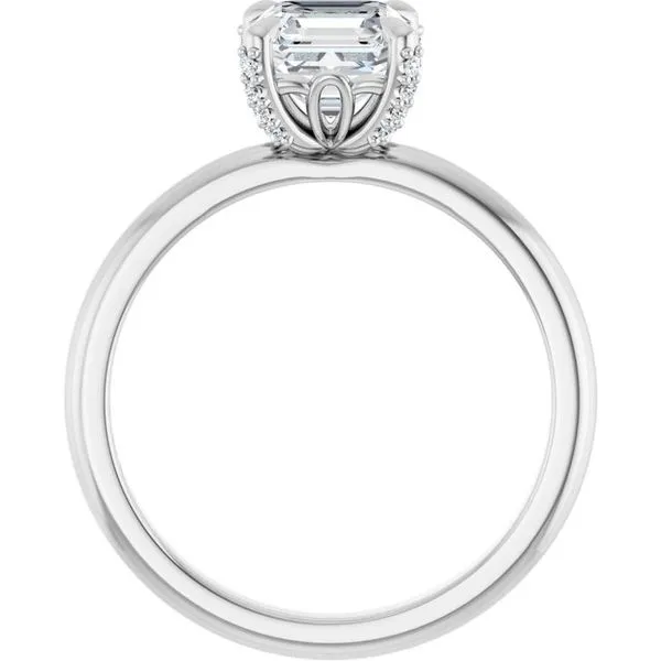 Claw-Prong Accented Engagement Ring Image 2 J. Thomas Jewelers Rochester Hills, MI