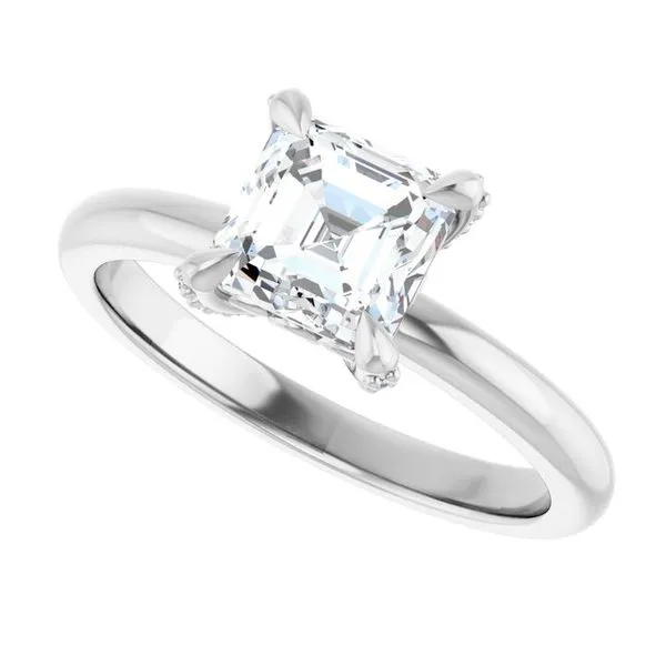 Claw-Prong Accented Engagement Ring Image 5 Mark Jewellers La Crosse, WI
