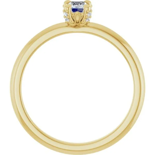 Claw-Prong Accented Engagement Ring Image 2 Shipley's Fine Jewelry Hampstead, MD