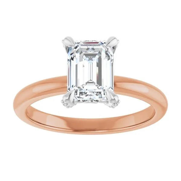 Claw-Prong Accented Engagement Ring Image 3 Jimmy Smith Jewelers Decatur, AL