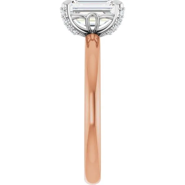 Claw-Prong Accented Engagement Ring Image 4 Austin's Fine Diamonds & Jewelry Lyndhurst, NJ