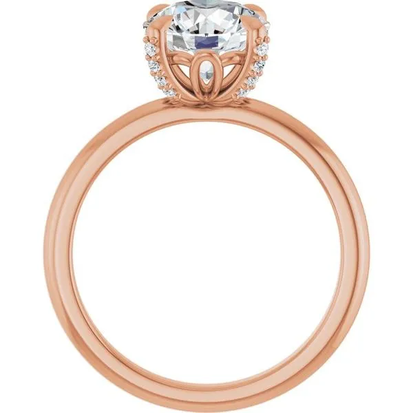 Claw-Prong Accented Engagement Ring Image 2 JF Jones Jewelers Rochester, NY