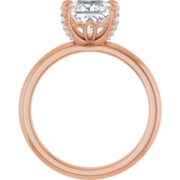 Claw-Prong Accented Engagement Ring Image 2 JF Jones Jewelers Rochester, NY