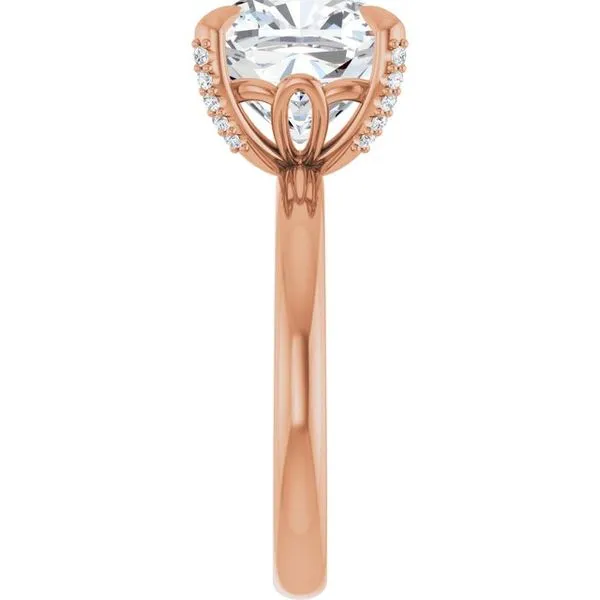 Claw-Prong Accented Engagement Ring Image 4 Shipley's Fine Jewelry Hampstead, MD