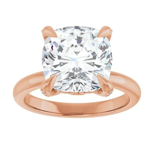 Claw-Prong Accented Engagement Ring Image 3 Shipley's Fine Jewelry Hampstead, MD