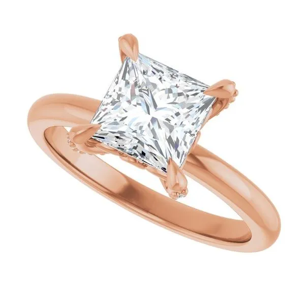 Claw-Prong Accented Engagement Ring Image 5 Arezzo Jewelers Elmwood Park, IL