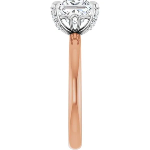 Claw-Prong Accented Engagement Ring Image 4 Austin's Fine Diamonds & Jewelry Lyndhurst, NJ