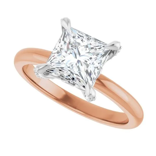 Claw-Prong Accented Engagement Ring Image 5 Futer Bros Jewelers York, PA