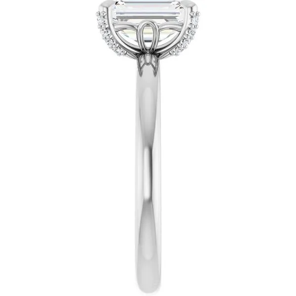Claw-Prong Accented Engagement Ring Image 4 Shipley's Fine Jewelry Hampstead, MD