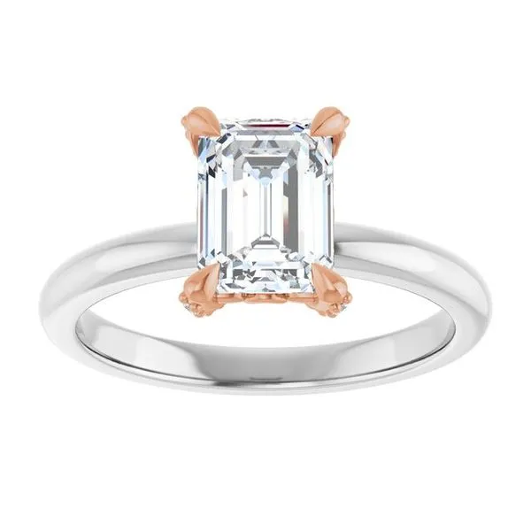 Claw-Prong Accented Engagement Ring Image 3 Morin Jewelers Southbridge, MA