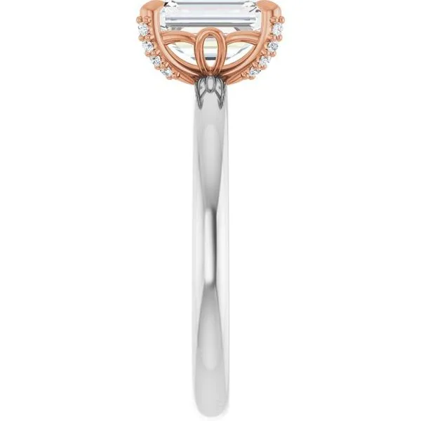 Claw-Prong Accented Engagement Ring Image 4 Shipley's Fine Jewelry Hampstead, MD