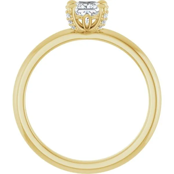 Claw-Prong Accented Engagement Ring Image 2 Clater Jewelers Louisville, KY